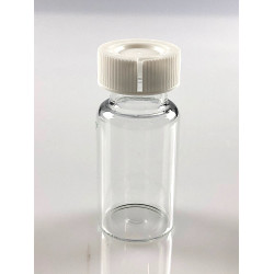 Flacon "monodose" 10ml + capsule inviolable PE blanc