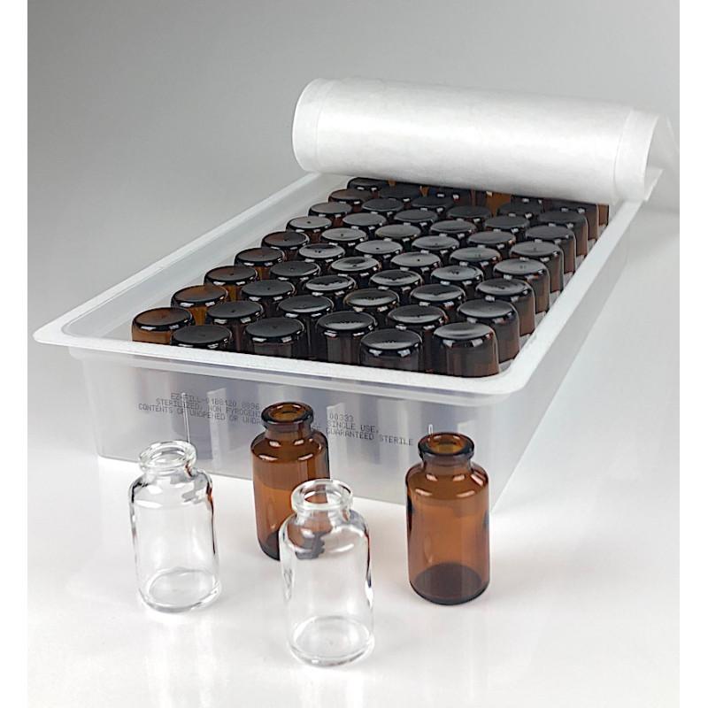 FLACON 20ML STERINITY VERRE MOULÉ TYPE 1 STÉRILE TRANSPARENT (BLANC) BAGUE A SERTIR WI20 PRÊT A L’EMPLOI FLACON 20ML STERINITY VERRE MOULÉ TYPE 1 STÉRILE TRANSPARENT (BLANC) BAGUE A SERTIR WI20 PRÊT A L’EMPLOI