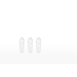 FLACON 20ML STERINITY VERRE MOULÉ TYPE 1 STÉRILE TRANSPARENT (BLANC) BAGUE A SERTIR WI20 PRÊT A L’EMPLOI