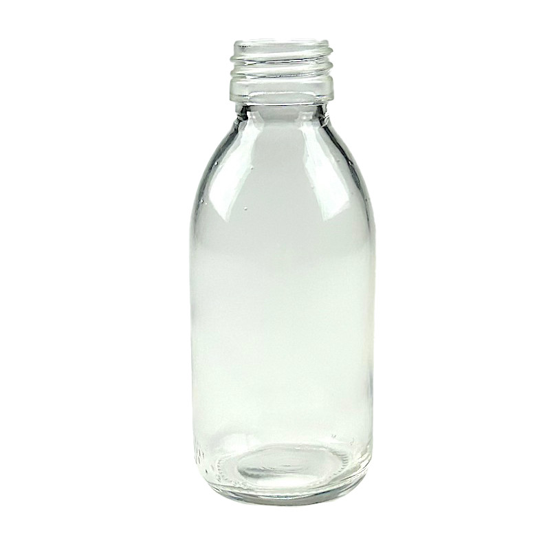 FLACON SIROP 150ML VERRE BLANC BAGUE PP28 FLACON SIROP 150ML VERRE BLANC BAGUE PP28