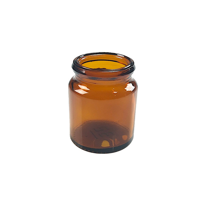 PILULIER 18ML VERRE JAUNE BAGUE SNAP CAP 30