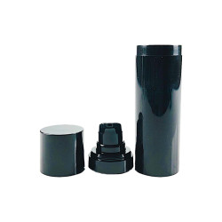 FLACON AIRLESS MICRO ROUND NOIR 30ML