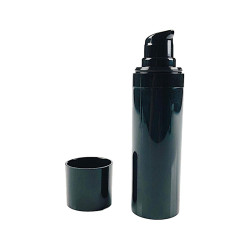 FLACON AIRLESS MICRO ROUND NOIR 30ML
