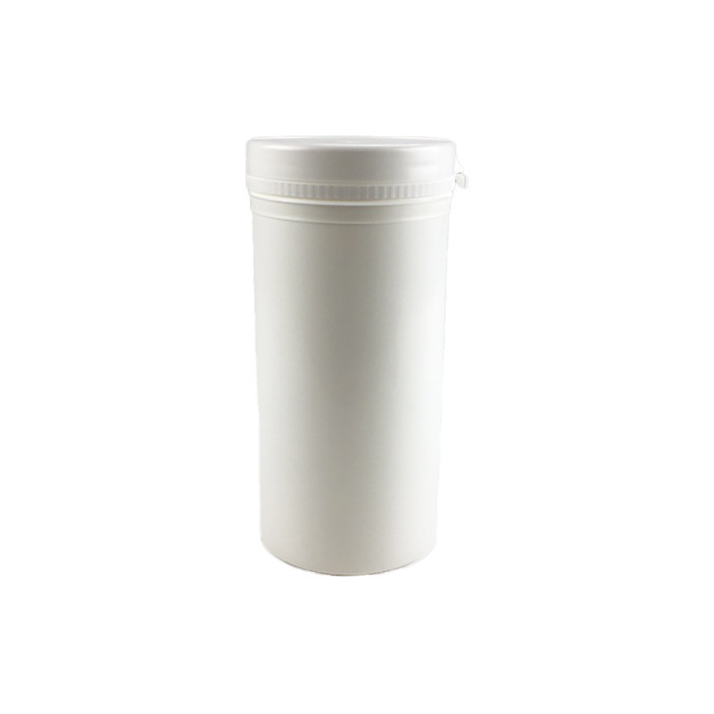 POT ROND SNAP SECURE  650ML PP BLANC + CAPE PEBD