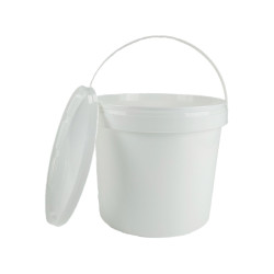 SEAU PLASTIQUE PP BLANC 5,7L