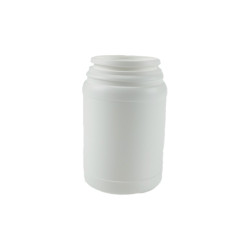 POT ROND CLIPABLE INVIOLABLE 250ML PEHD BLANC BAGUE CI59