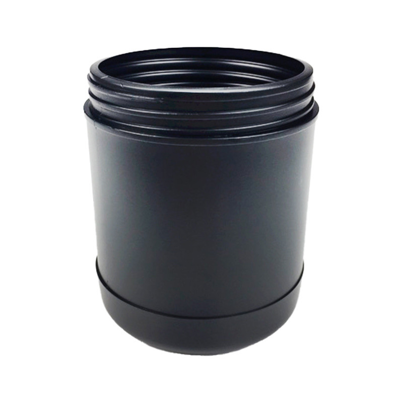 POT ROND A VIS 800ML PEHD NOIR BAGUE 95V