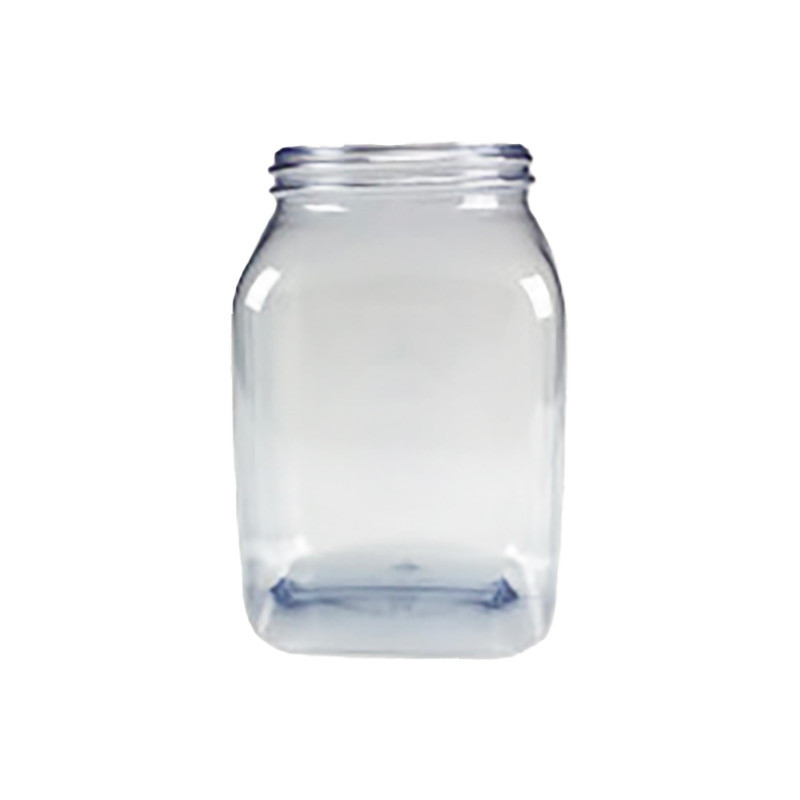 RECIPIENT CARRE PVC CRISTAL 1000ML A COL LARGE