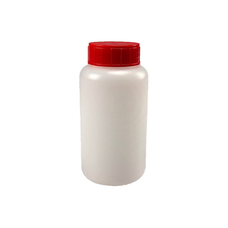 POT VISSANT 250ML PEHD NATUREL + OBTURATEUR + COUVERCLE ROUGE