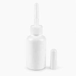 PACK CRUCHON 30ML PEHD BLANC BAGUE 13MM + EMBOUT + CAPUCHON
