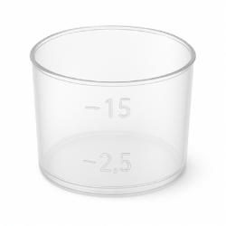 GOBELET DOSEUR 15ML PP NATUREL