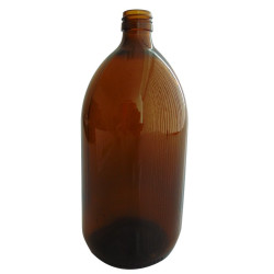 FLACON SIROP VERRE JAUNE 1000 ML