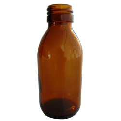 FLACON SIROP VERRE JAUNE 100 ML