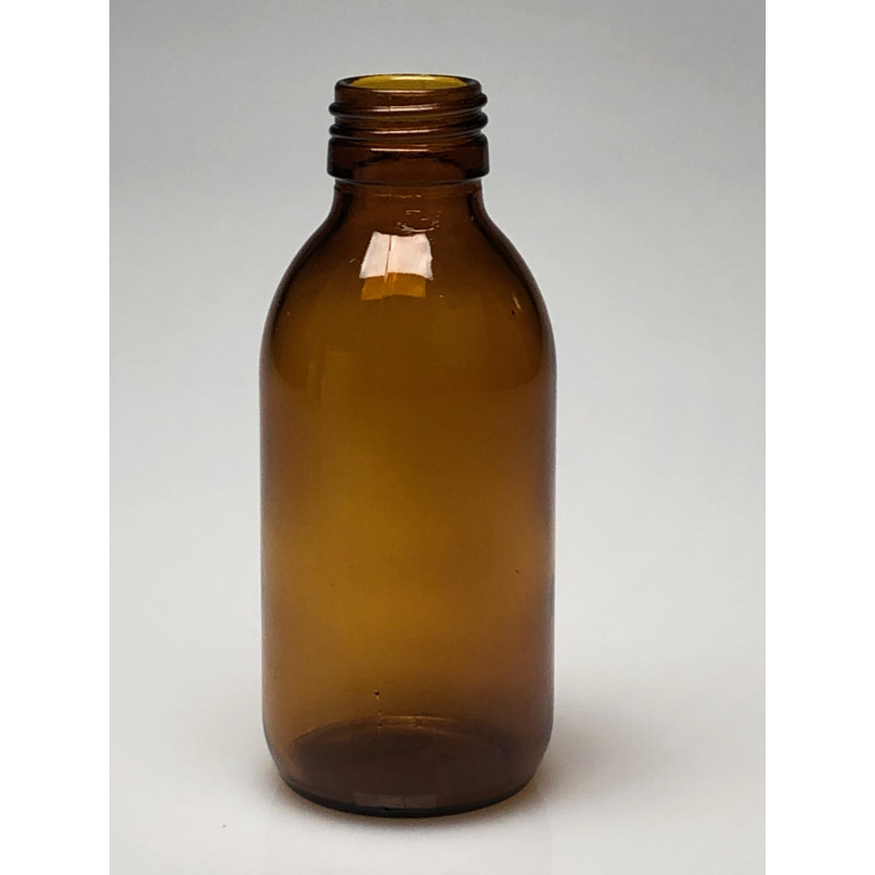 FLACON SIROP 150ML VERRE JAUNE PP28 FLACON SIROP 150ML VERRE JAUNE PP28